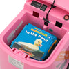Yeah Depot - 12V Kids Ride On Box, Electric Box Car with High-Low Speeds, Variable Speed Throttle, MP3, USB, Storage, Battery Powered Toy Gift for 8-12 Years Old, Pink + Black