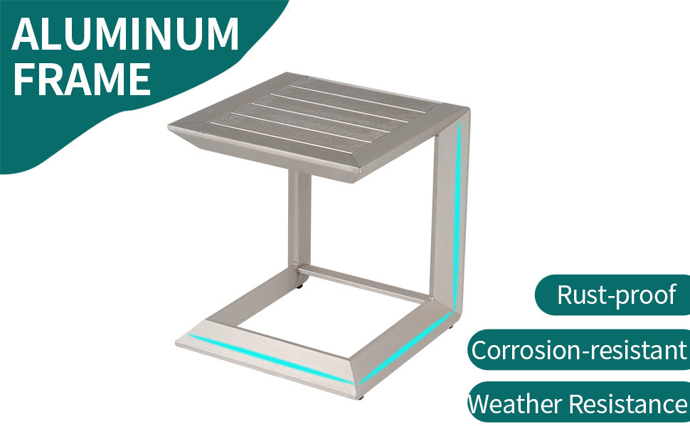Yeah Depot - All aluminum outdoor coffee table