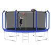 Yeah Depot - 14FT Trampoline with Basketball Hoop, ASTM Approved Reinforced Type Outdoor Trampoline with Enclosure Net