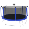 Yeah Depot - 14FT Trampoline with Basketball Hoop, ASTM Approved Reinforced Type Outdoor Trampoline with Enclosure Net