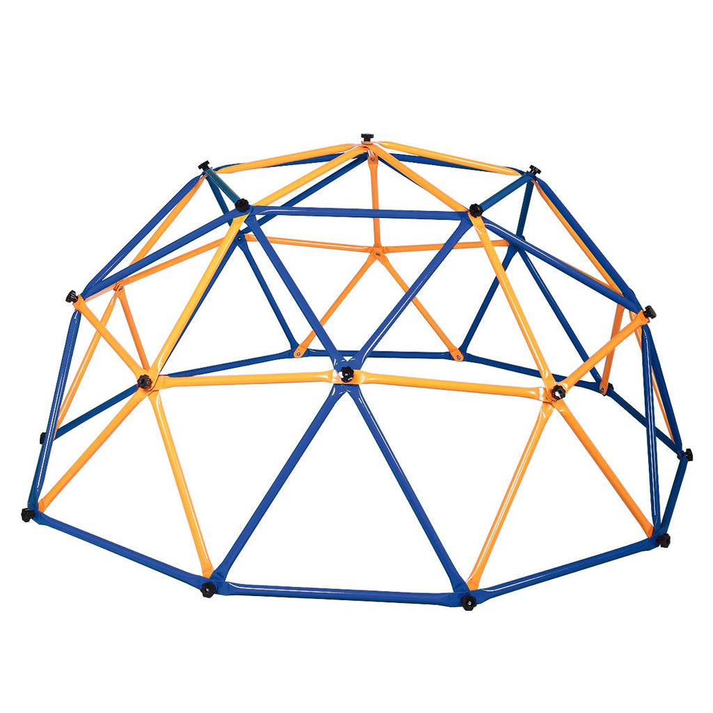 Yeah Depot - Outdoor Dome Climber, Monkey Bars Climbing Tower, Jungle Gym Playground for Kids Aged 3-10, Blue & Yellow