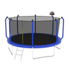 Yeah Depot - 12FT Trampoline with Basketball Hoop, ASTM Approved Reinforced Type Outdoor Trampoline with Enclosure Net