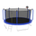Yeah Depot - 12FT Trampoline with Basketball Hoop, ASTM Approved Reinforced Type Outdoor Trampoline with Enclosure Net