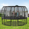 Yeah Depot - 16FT Trampoline for Kids with Upgraded ArcPole and Composite TopLoop for Safety Enclosure, Plus Basketball Board and 12 Ground Stakes, Outdoor Recreational Playset Balance Physical Training Trampoline