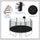 Yeah Depot - 14FT Trampoline for Kids with Safety Enclosure Net, Basketball Hoop and Ladder, Easy Assembly Round Outdoor Recreational Trampoline