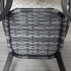Yeah Depot - Outsunny Rattan Coffee Table with Storage Shelf, Wicker Side Table with Glass Top, Outdoor End Table for Garden, Porch, Backyard, Mix Gray