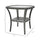 Yeah Depot - Outsunny Rattan Coffee Table with Storage Shelf, Wicker Side Table with Glass Top, Outdoor End Table for Garden, Porch, Backyard, Mix Gray