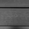 Yeah Depot - Outsunny Outdoor Dining Table for 4 Person, Square, Aluminum Metal Legs for Garden, Lawn, Patio, Woodgrain Black