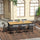 Yeah Depot - Outsunny 75'' x 35'' Outdoor Dining Table for 8 People, Rectangular Aluminum Frame Garden Table with All-Weather Faux Wood Top for Garden, Lawn, Patio, Natural