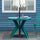 Yeah Depot - Outsunny 36.25'' Dia Round Plastic Patio Table with Umbrella Hole, Outdoor Bistro Dining Table, for Bar, Garden, Backyard, Poolside, Yard, Green