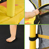 Yeah Depot - 55 Inch Kids Trampoline with Safety Enclosure Net, 4.5FT Outdoor Indoor Trampoline for Kids (Yellow)