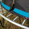Yeah Depot - YC 10FT Recreational Trampolines with Enclosure for Kids and Adults with Patented Fiberglass Poles Pumpkin - Blue