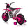 Yeah Depot - 12V Kids Ride on Toy Motorcycle, Electric Motor Toy Bike with Training Wheels for Kids 3-6, Rose Red