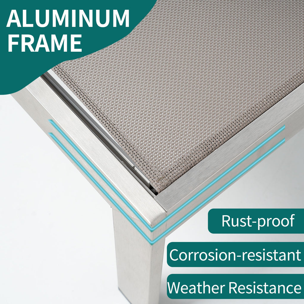 Yeah Depot - Modern design All aluminum outdoor coffee table and lounge