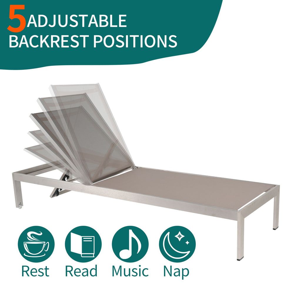 Yeah Depot - Modern design All aluminum outdoor coffee table and lounge