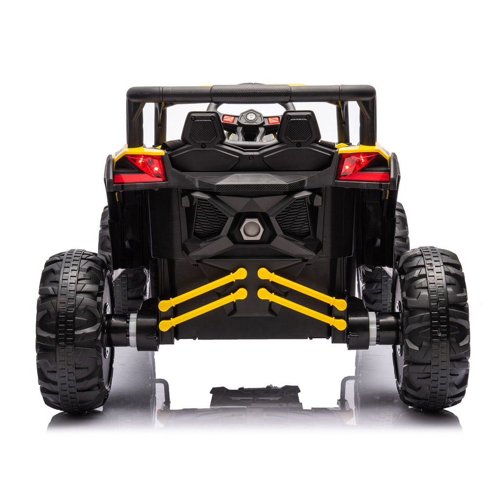 Yeah Depot - 12V Ride On Car with Remote Control,UTV ride on for kid,3-Point Safety Harness, Music Player (USB Port/Volume Knob/Battery Indicator), LED Lights, High-Low Speed Switch - Off-Road Adventure for Kids