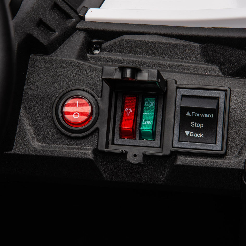 Yeah Depot - 12V Ride On Car with Remote Control,UTV ride on for kid,3-Point Safety Harness, Music Player (USB Port/Volume Knob/Battery Indicator), LED Lights, High-Low Speed Switch - Off-Road Adventure for Kids