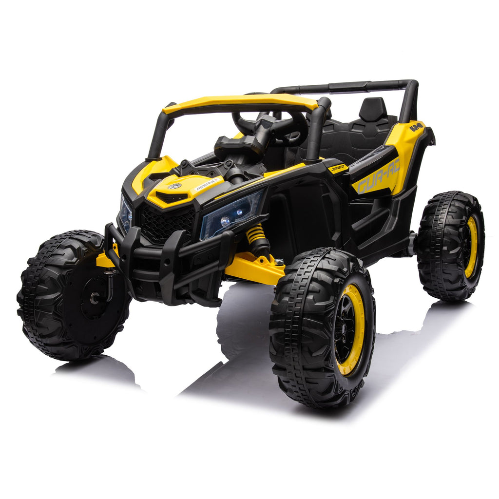 Yeah Depot - 12V Ride On Car with Remote Control,UTV ride on for kid,3-Point Safety Harness, Music Player (USB Port/Volume Knob/Battery Indicator), LED Lights, High-Low Speed Switch - Off-Road Adventure for Kids