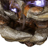 Rcosy - 29.9inches Rock Water Fountain with LED Lights