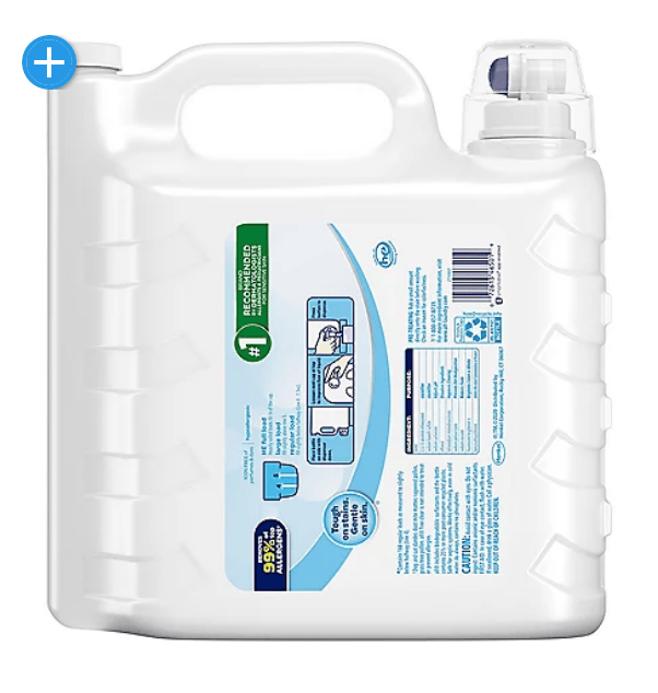 Flexile - all Liquid Laundry Detergent Free Clear for Sensitive Skin (250 oz.,166 loads)