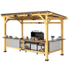 inQ Boutique - Grill Gazebo , Wooden BBQ Grill Gazebo