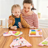 inQ Boutique - 11-in-1 Dinosaur Activity Wall Busy Board Panels-- Wooden Sensory Toy-Pink