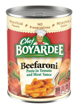 Chef Boyardee Beefaroni, Microwave Pasta, Canned Food, 15 oz
