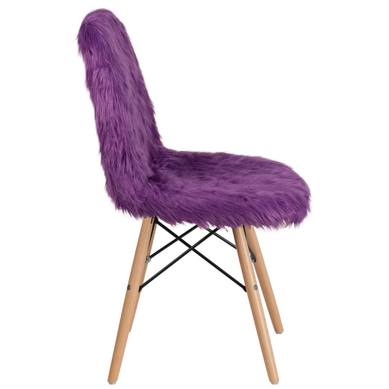 Shaggy Dog Purple Accent Chair - Flash Furniture