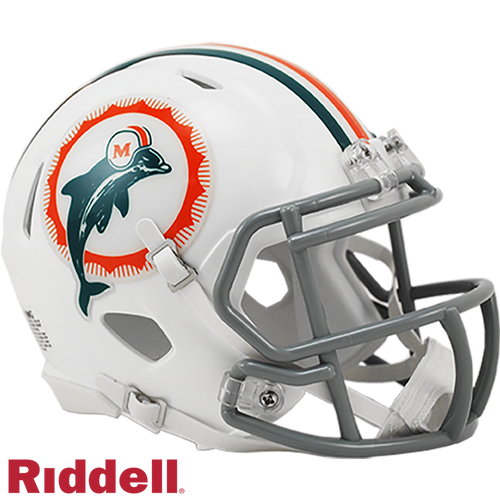 Miami Dolphins Helmet Riddell Replica Mini Speed Style 1972 T/B - Riddell