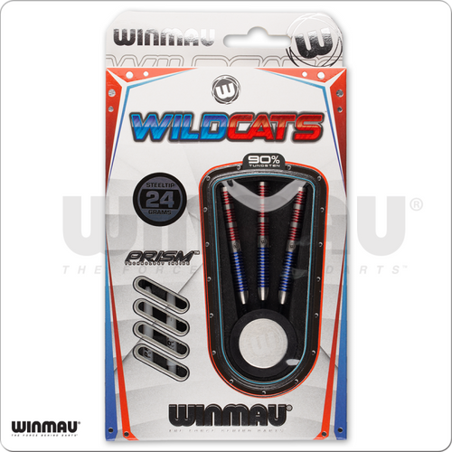 Winmau Wildcats DRTWWLD Steel Tip Dart Set - 24G BILLIARDS ACCESSORIES
