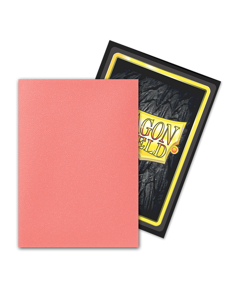 ATM15053 Dragon Shield Matte Dual Peach Deck Protector, 100 Sleeves