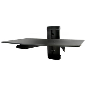 Megamounts MegaMounts Tempered Glass Single Stud 22 Pound Shelf Wall Mount