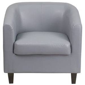 Gray LeatherSoft Lounge Chair - Flash Furniture