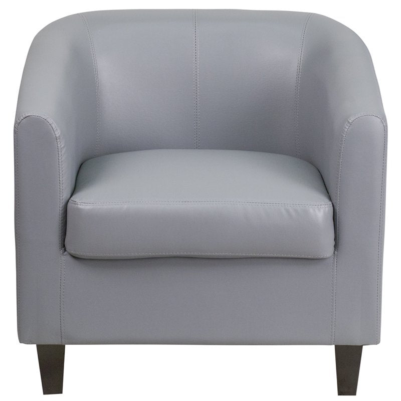 Gray LeatherSoft Lounge Chair - Flash Furniture