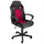 Elama  High Back Adjustable Faux Leather and Mesh Office Chair in Black and Burgundy