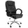 Elama  High Back Adjustable Faux Leather Office Chair in Black