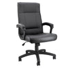 Elama  High Back Adjustable Faux Leather Office Chair in Black