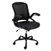 Elama  Mid Back Adjustable Mesh and Fabric Office Chair in Black