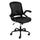 Elama  Mid Back Adjustable Mesh and Fabric Office Chair in Black