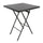 Elama  Plastic Rattan Folding Square Table in Black