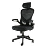 Elama  High Back Adjustable Mesh and Fabric Office Chair in Black and Gray with Adjustable Head Rest