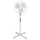Optimus  16 in. Oscillating Stand Fan in White