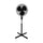 Optimus  16 in. Oscillating Stand Fan in Black