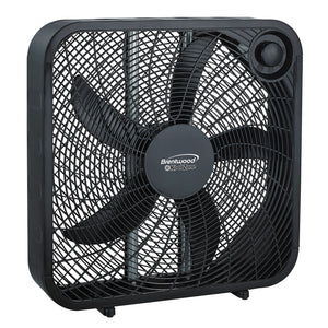 Brentwood  20 Inch Box Fan in Black