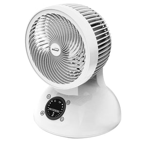 Brentwood  6 Inch Three Speed Oscllating Desktop Fan with Timer and Remote Control in White