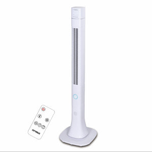 Optimus  48 Inch Pedestal Tower Fan with Remote Control, Bluetooth and LED