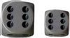 Chessex Mfg Co Llc -  D6 -- 16Mm Opaque Dice - Dark Grey/Black - 12Ct