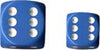Chessex Mfg Co Llc -  D6 -- 12Mm Opaque Dice - Light Blue/White - 36Ct