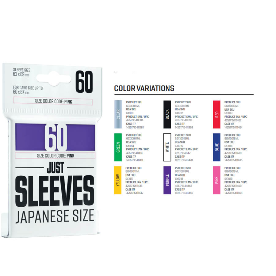 Gamegenic: Just Sleeves: Japanese-Sized Sleeves: Yellow