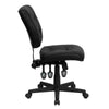 Mid-Back Black LeatherSoft Multifunction Swivel Ergonomic Task Office Chair - Flash Furniture